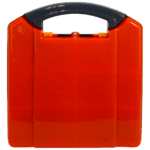 AEROCASE Small/Medium Orange and Grey  Neat Plastic Case