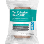 AEROBAN Tan Cohesive Bandage 10cm x 4.5M