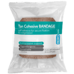 AEROBAN Tan Cohesive Bandage 5.0cm x 4.5M