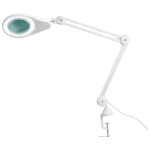 LED Magnifying Lamp with Table Clamp (12cm diameter, 115cm extension)