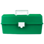 AEROCASE Green Plastic Tacklebox with 1 Tray 16 x 33 x 19cm