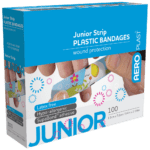 AEROPLAST Plastic Junior Strip 7.2 x 1.9cm0 Box/10