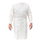 AEROSHIELD Disposable White Fluid Resistant Gown (Non-Sterile)