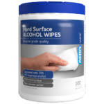 AEROWIPE 70% Isopropyl Alcohol Hard Surface Wipes Tub/100 (DG)